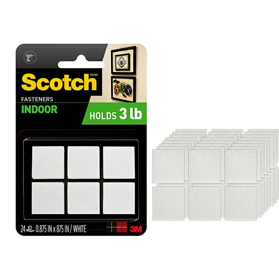 Scotch™ Indoor Fasteners , 7/8 in x 7/8 in (22 mm x 22 mm), RF7120X
