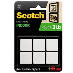 Scotch™ Indoor Fasteners , 7/8 in x 7/8 in (22 mm x 22 mm), RF7120X