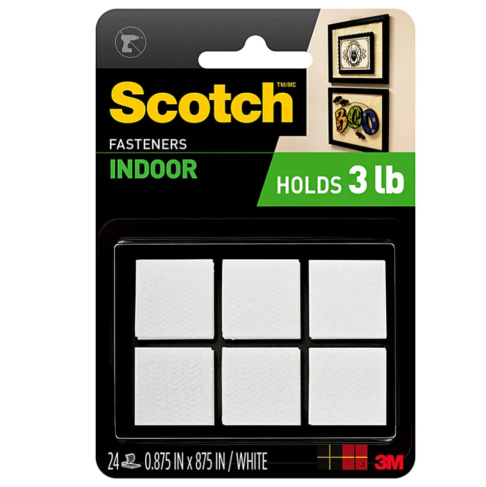 Scotch™ Indoor Fasteners , 7/8 in x 7/8 in (22 mm x 22 mm), RF7120X