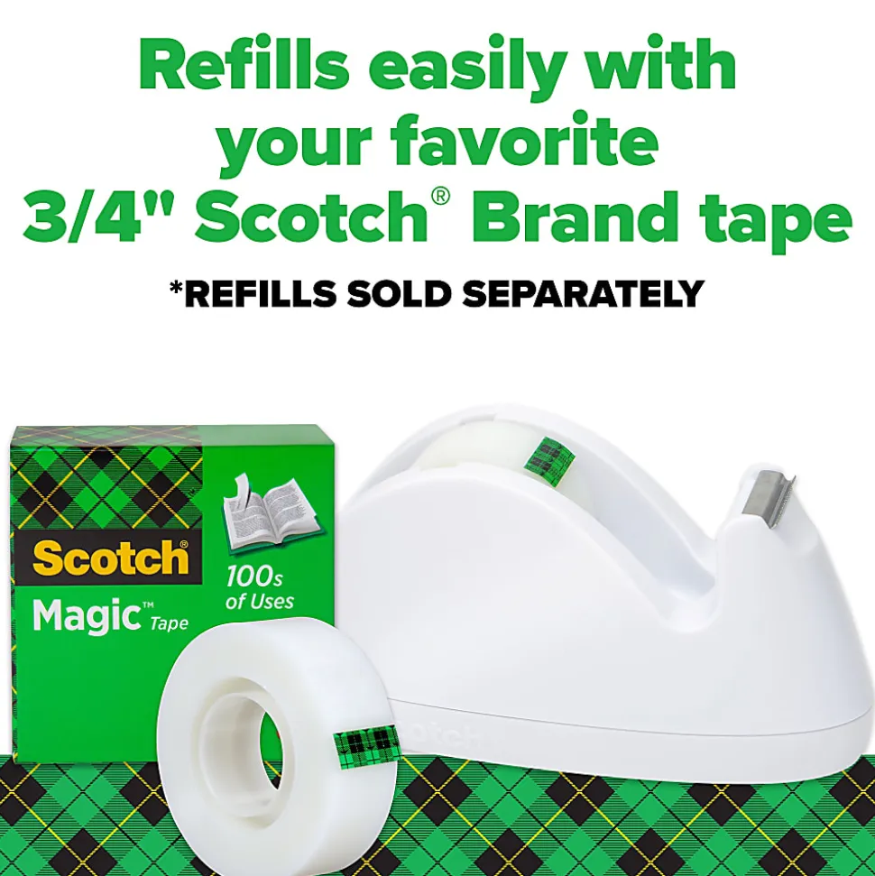 Scotch® Magic™ Tape In Dispenser, 3/4" x 350", Assorted Colors