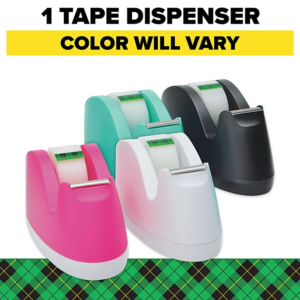 Scotch® Magic™ Tape In Dispenser, 3/4" x 350", Assorted Colors