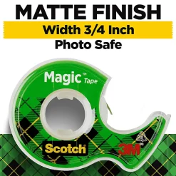 Scotch® Magic™ Tape In Dispenser, 3/4
