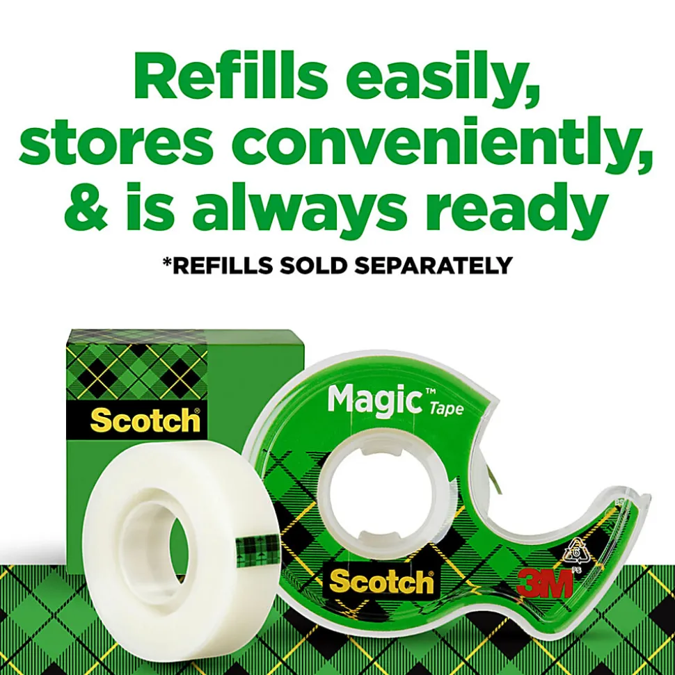 Scotch® Magic™ Tape In Dispenser, 3/4" x 600", Clear