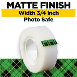 Scotch® Magic™ Tape, Invisible, 3/4 in. x 1000 in., 24 Tape Rolls, Clear, Back to School Supplies and College Essentials for Students and Teachers