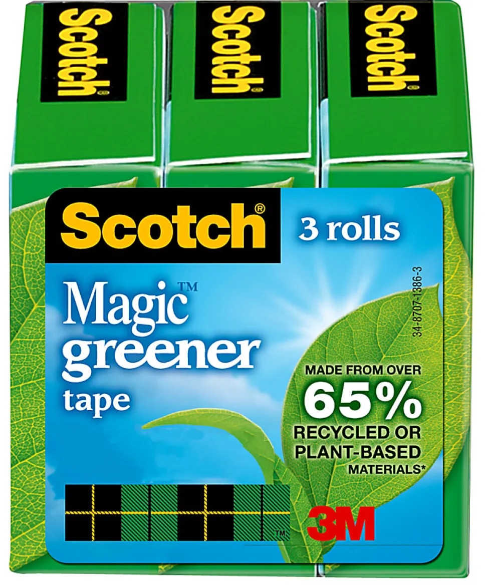 Scotch® Magic™ 810 Tape, 3/4" x 900", Pack Of 3 Rolls