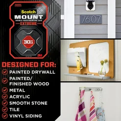 Scotch-Mount™ Extreme Double-Sided Mounting Tape Mega Roll , 1 In X 400 In (2,54 Cm X 10,1 M)