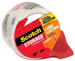 Scotch® Packaging Tape with Dispenser, Clear