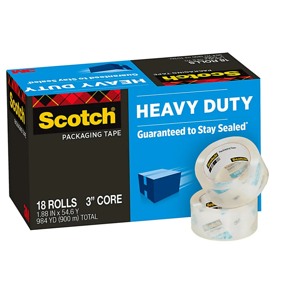 Scotch Packaging Tape - 54.60 yd Length x 1.88" Width - Clear - Acrylic - 1 Roll