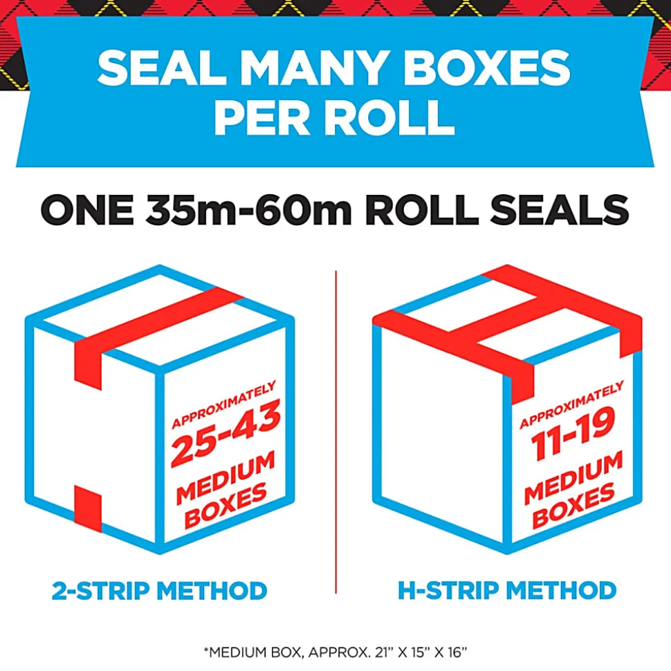 Scotch Packaging Tape - 54.60 yd Length x 1.88" Width - Clear - Acrylic - 1 Roll