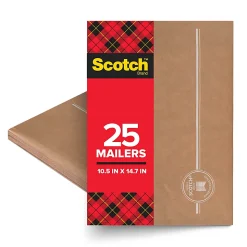 Scotch® Padded Mailers, Size 5, 10-1/2