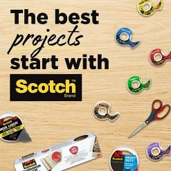 Scotch Paper Tape, See-through Paper Tape , 0.75 in x 600 in, 2 Rolls/Pack