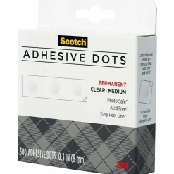 Scotch® Permanent Adhesive Dots, Medium Craft, Pack Of 300