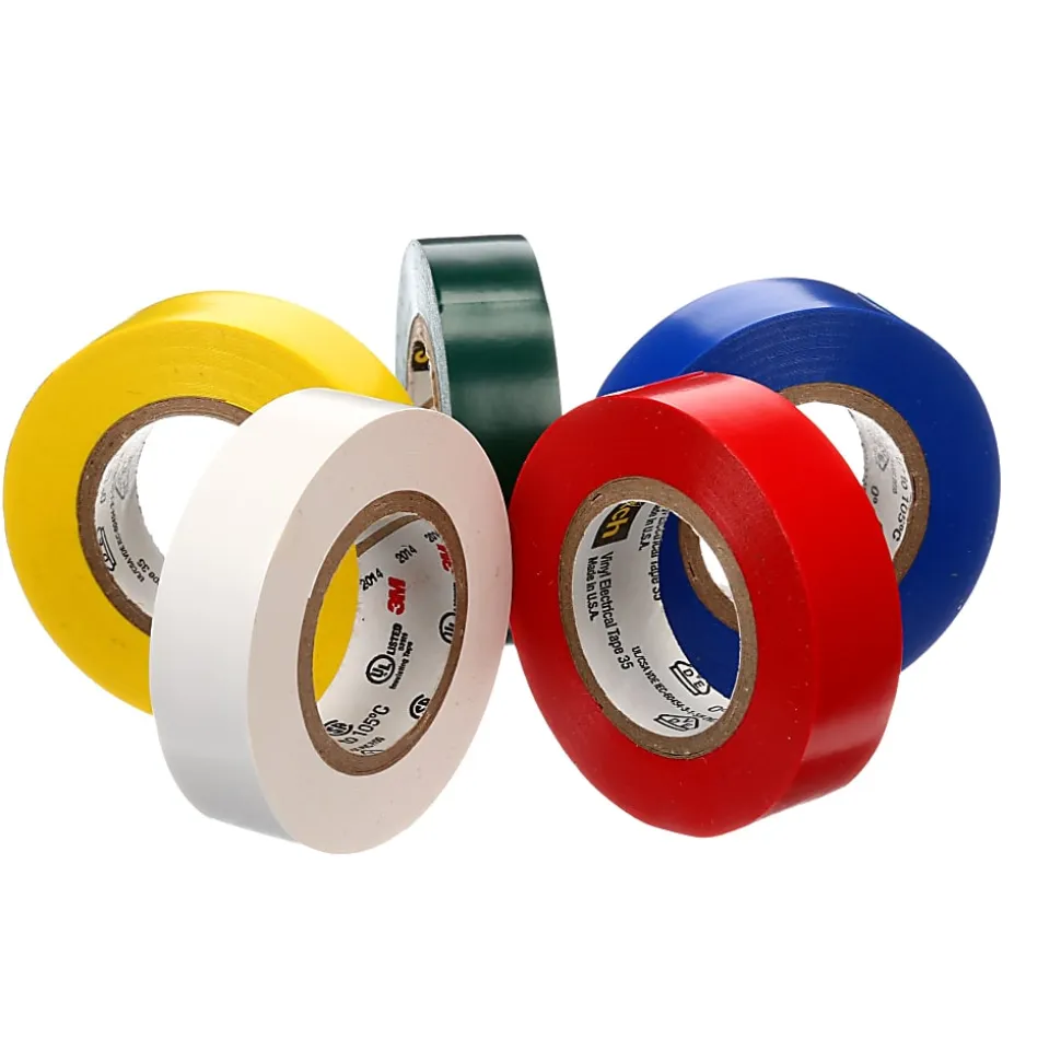 Scotch® Professional Grade Quality Electrical Tape, 5 Tape Rolls, 0.5 in x 6.67 ft, 1" Core