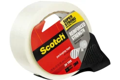 Scotch® Reinforced Strength Strapping Packaging Tape, 1-15/16" x 30 Yd, Clear