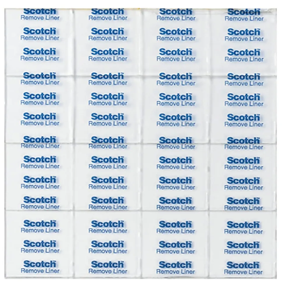 Scotch® Removable Clear Double-Sided Mounting Squares , 11/16 in x 11/16 in (1.7 cm x 1.7 cm)