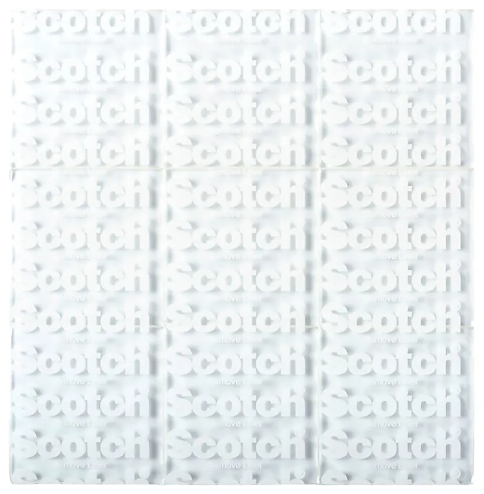 Scotch® Restickable Mounting Squares , 1 in x 1 in (2.54 cm x 2.54 cm) 18/pk