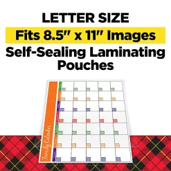 Scotch® Self-Seal Laminating Pouches, Fits Letter Size (9