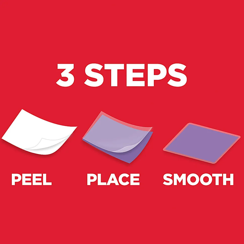Scotch® Self-Seal Laminating Pouches, Fits Letter Size (9" x 11.5 in.) Paper, 25-PK