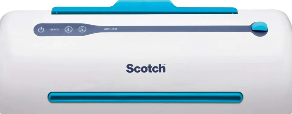 Scotch® Smart Thermal Laminator, 1 Thermal Laminator 9" Wide, Never Jam Technology Automatically Prevents Misfed Items