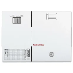 Scotch® Standard-Duty Moving & Storage Box, 12" x 16" x 8", 80% Recycled, White