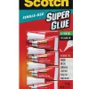 Scotch® Super Glue Gel, .017 oz, 4-Pack – Fast-Drying, No Run Gel Formula