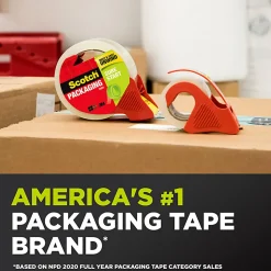 Scotch Sure Start Easy Unwind Packaging Tape, 22.20 Yd x 1.88