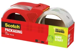 Scotch® Sure Start Shipping Tape With Dispenser, 1-7/8
