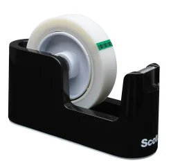 Scotch® Tape Dispenser, 3" to 1" Core, Black
