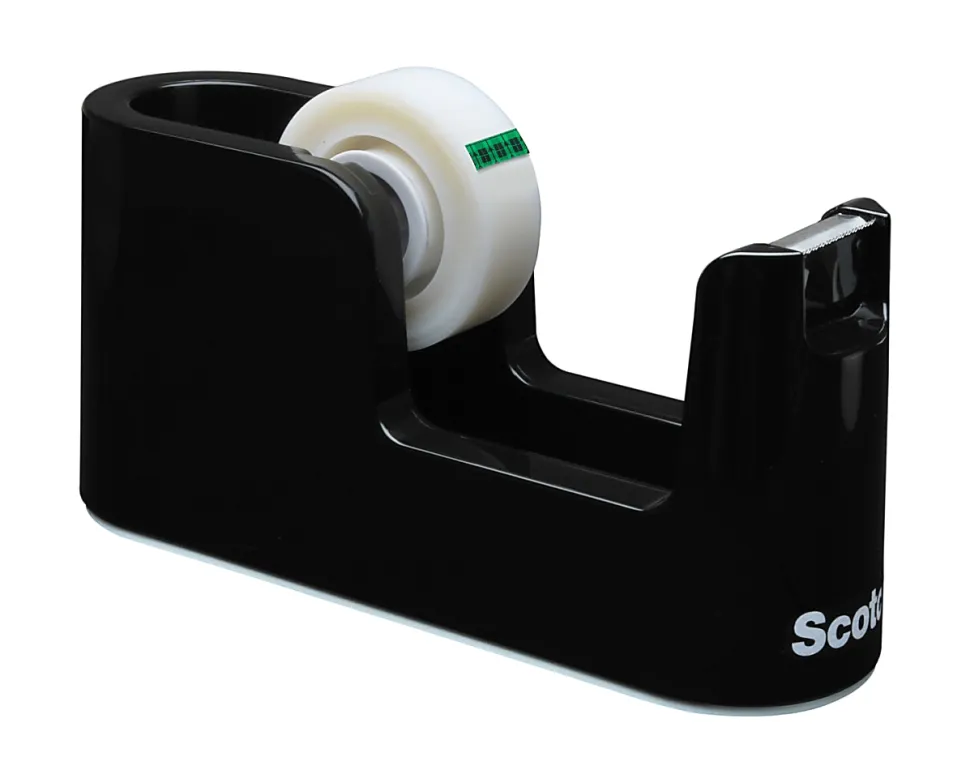 Scotch® Tape Dispenser, 3" to 1" Core, Black
