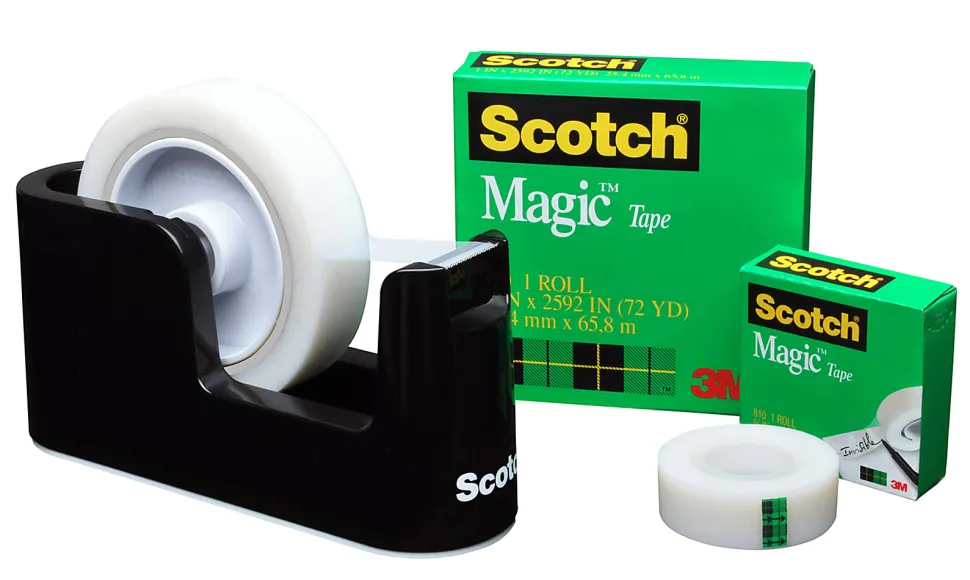 Scotch® Tape Dispenser, 3" to 1" Core, Black