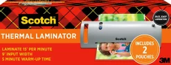 Scotch® Thermal Laminating Combo Pack, 1 Thermal Laminator 9