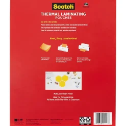 Scotch® Thermal Laminating Pouches, 8-15/16" x 11-7/16", Matte, Clear, 50 Laminating Pouches