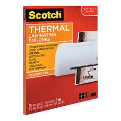 Scotch® Thermal Laminating Pouches, 8 15/16