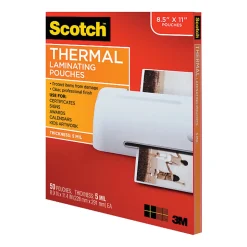 Scotch® Thermal Laminating Pouches, 8 15/16