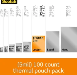 Scotch® Thermal Laminating Pouches, 8.9