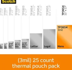 Scotch® Thermal Laminating Pouches, 11.4