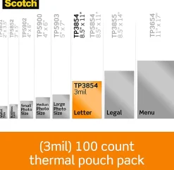 Scotch® Thermal Laminating Pouches, 8.9