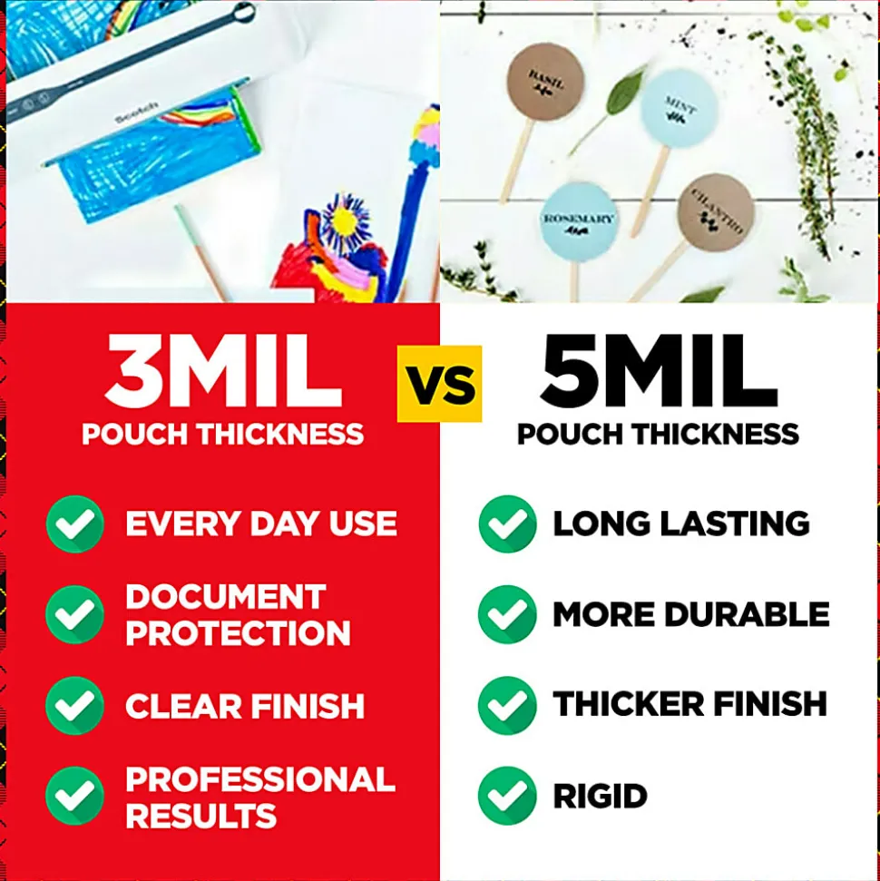Scotch® Thermal Laminator Combo Pack, 1 White Thermal Laminator 13" Wide, 20 Laminating Sheets, Fits Letter Size