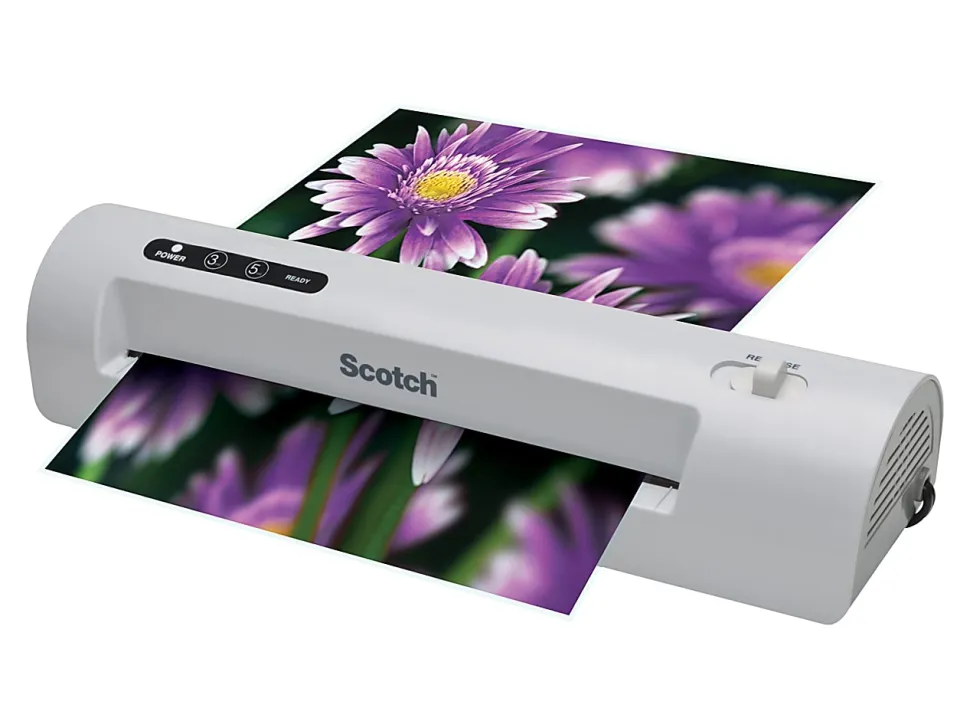 Scotch® Thermal Laminator Combo Pack, 1 Gray Thermal Laminator 9" Wide, 20 Laminating Sheets, Fits Letter Size