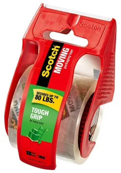 Scotch® Tough Grip Moving Packing Tape With Dispensers - 150-6