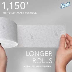 Scott® Essential Jumbo Roll Coreless 2-Ply Toilet Paper, 1,150' Per Roll, 65% Recycled, Pack Of 12 Rolls