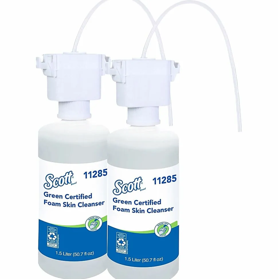 Scott® Green Certified Foam Hand Soap, 1.5L (50.72 Oz) Clear, Under-Counter Hand Soap Refills - 11285EA