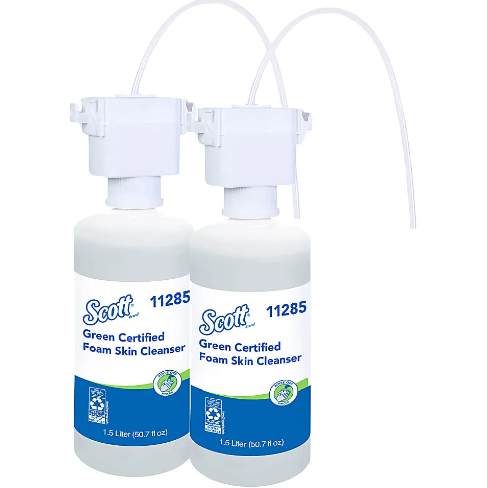 Scott® Green Certified Foam Hand Soap, 1.5L (50.72 Oz) Clear, Under-Counter Hand Soap Refills - 11285EA