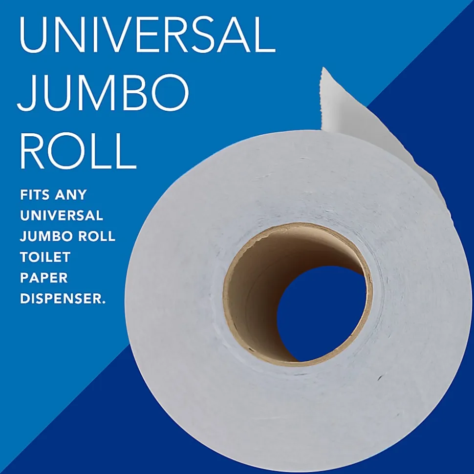 Scott® Jumbo Jr 2-Ply Toilet Paper, 25% Recycled, 1000 Sheets Per Roll, Pack Of 4 Rolls