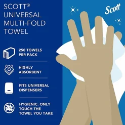 Scott Multifold NarrowPaper Towels with Absorbency Pockets - Multifold - 9.40