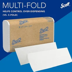 Scott Multifold NarrowPaper Towels with Absorbency Pockets - Multifold - 9.40