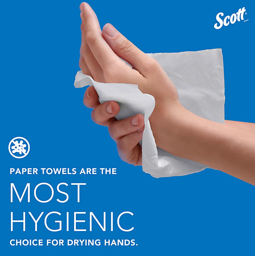 Scott® Multi-Fold 2-Ply Paper Towels, 250 Sheets Per Pack, Case Of 16 Packs