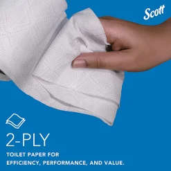 Scott® Professional 2-Ply Standard Roll Toilet Paper with Elevated Design, 100% Recycled, 550 Sheets Per Roll, Pack Of 20 Rolls