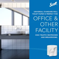 Scott® Professional Standard Roll 2-Ply Toilet Paper, 25% Recycled, 550 Sheets Per Roll, Pack Of 80 Rolls