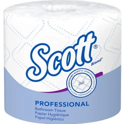 Scott® Professional Standard Roll 2-Ply Toilet Paper, 25% Recycled, 550 Sheets Per Roll, Pack Of 80 Rolls